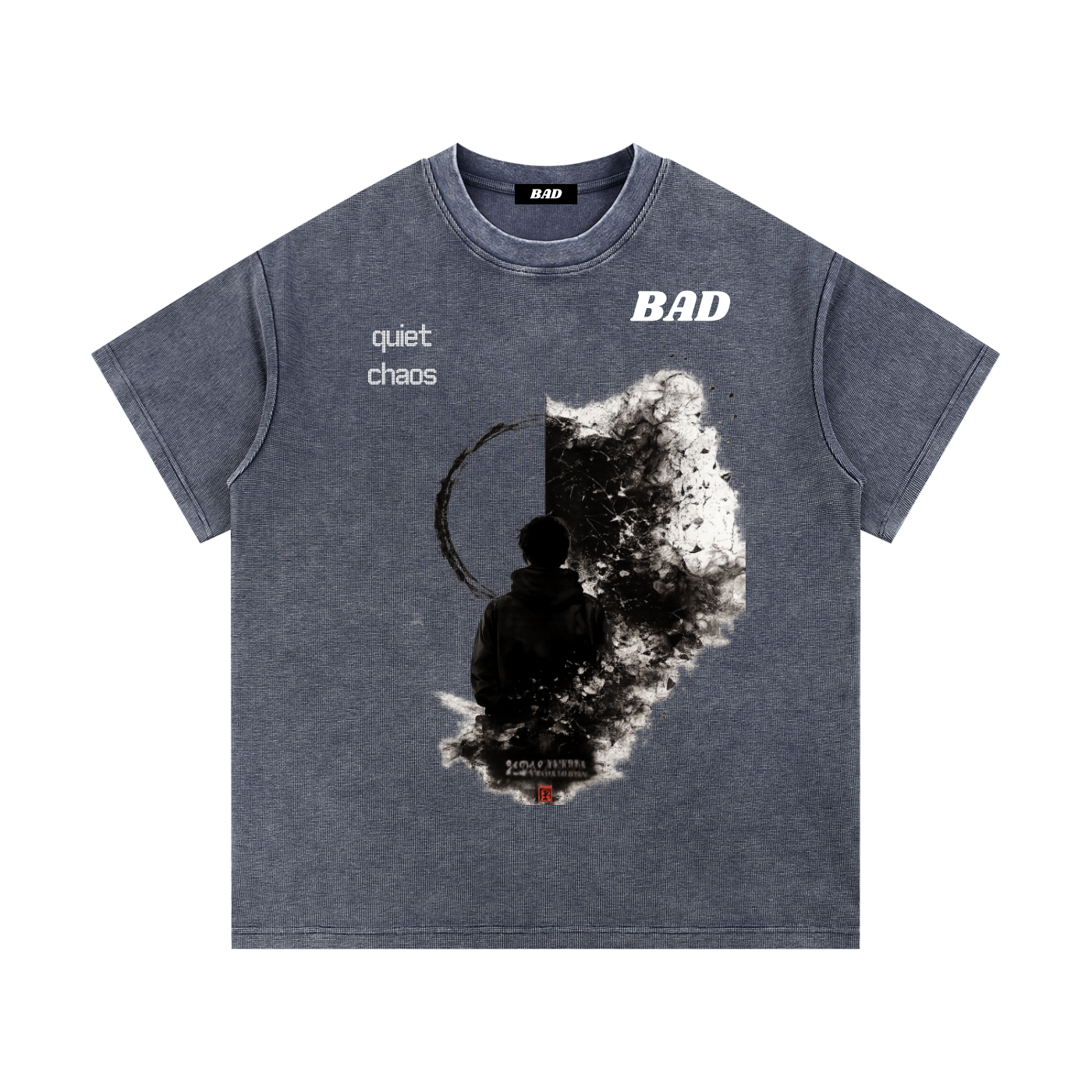 Mineral Wash Waffle Knit T-Shirt