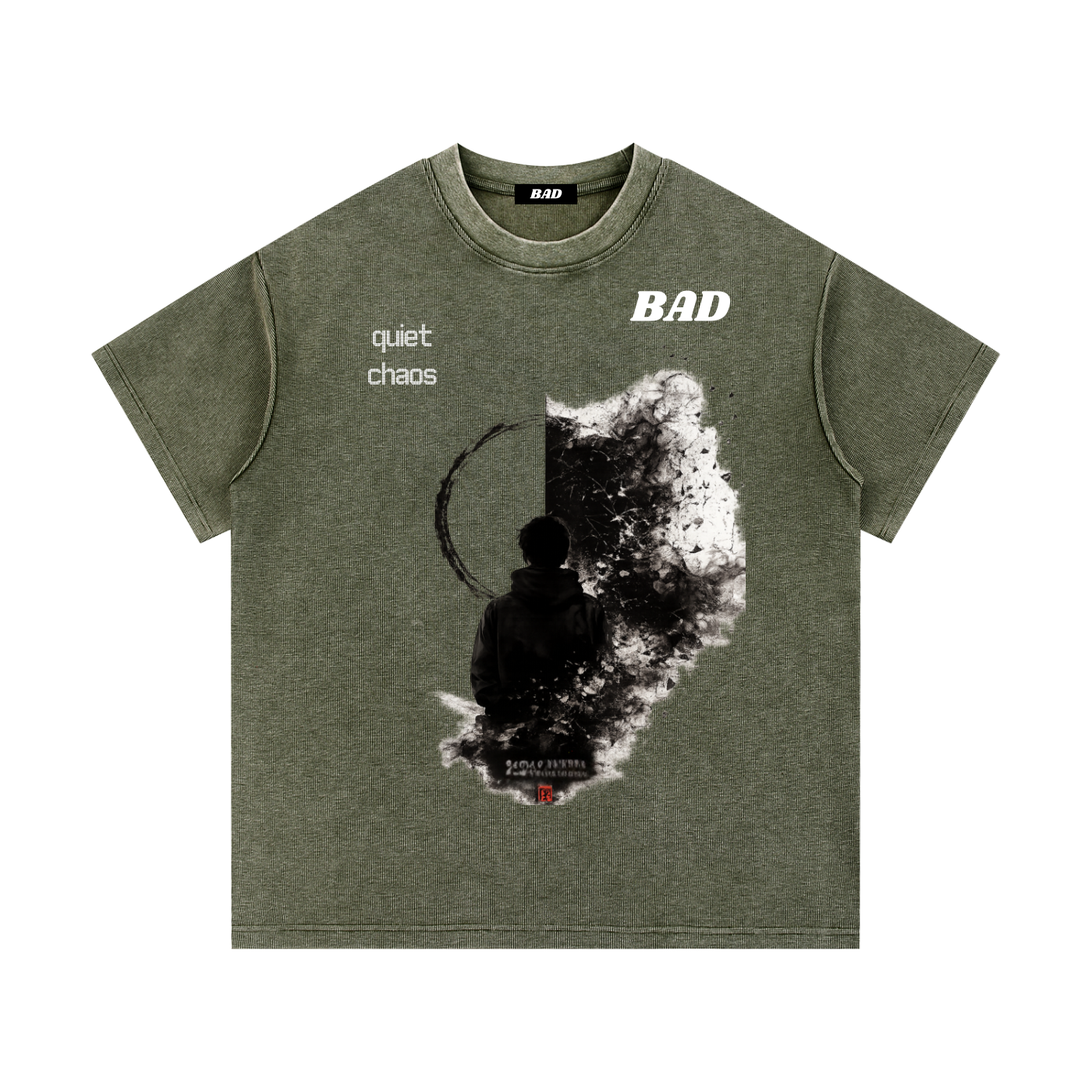 Mineral Wash Waffle Knit T-Shirt