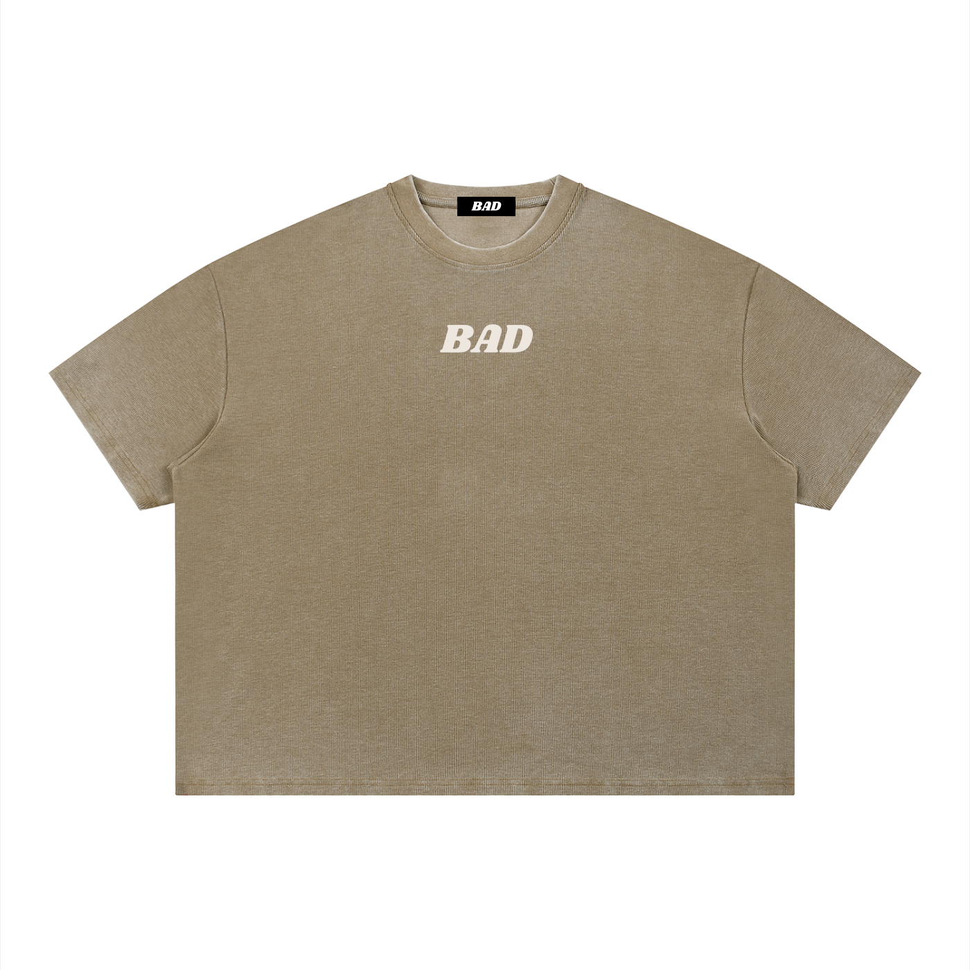 Unisex Vintage Wash Sunfade Boxy Waffle T-Shirt