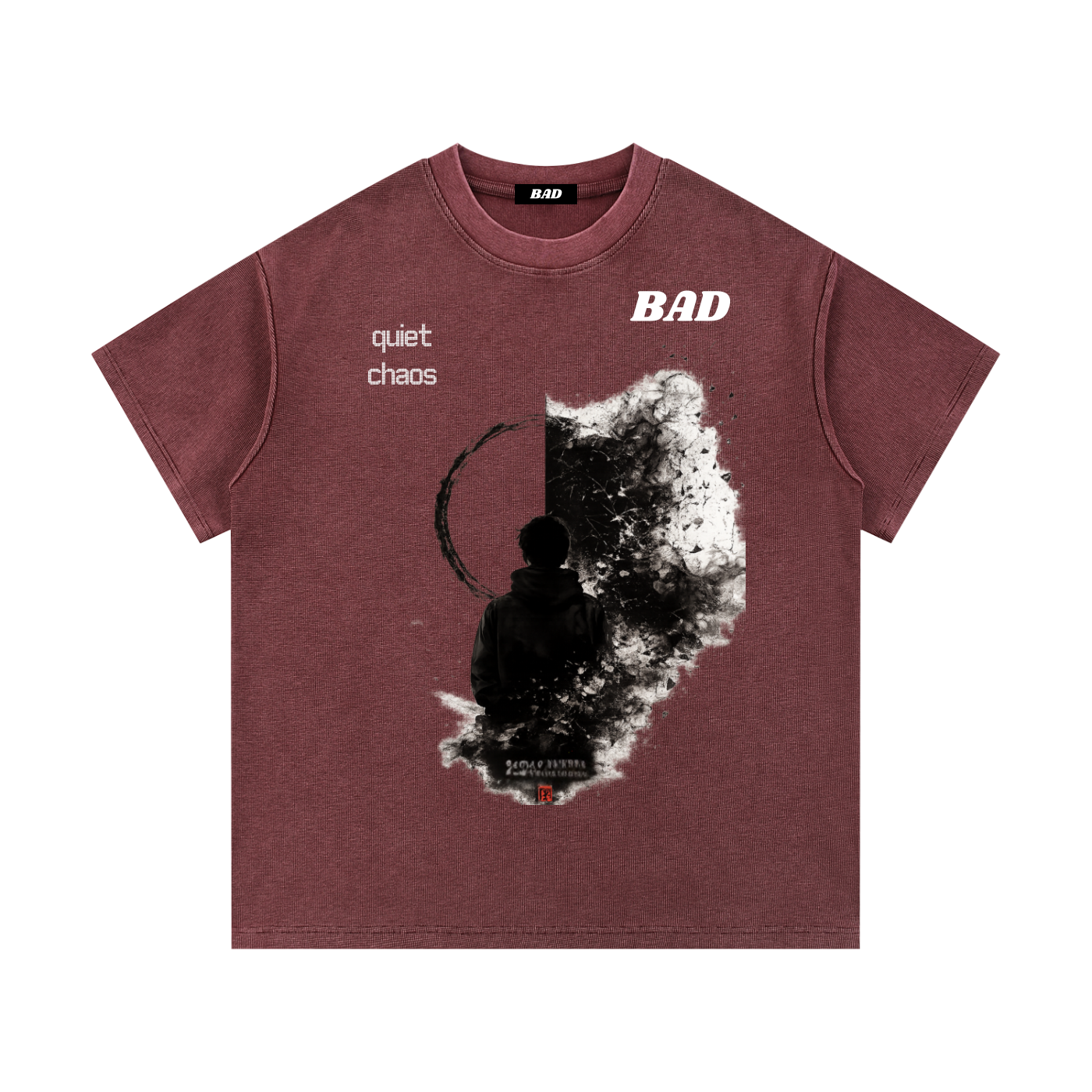 Mineral Wash Waffle Knit T-Shirt
