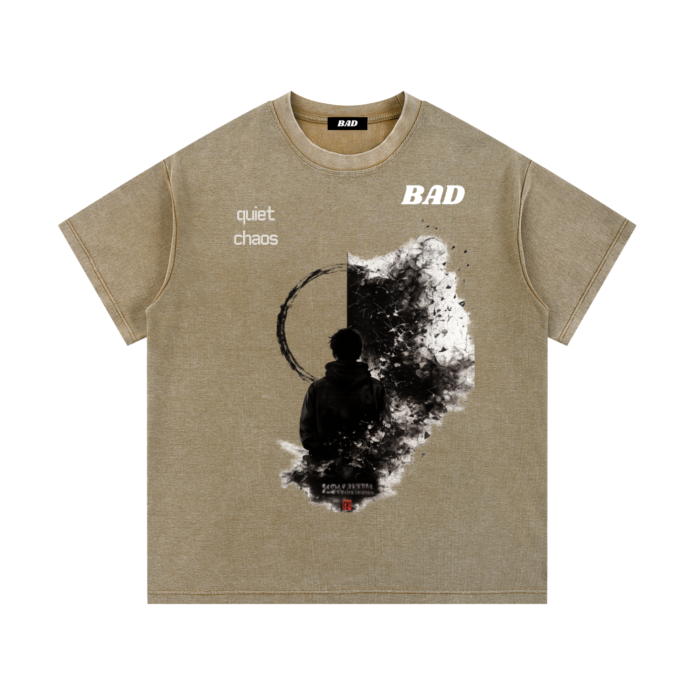 Mineral Wash Waffle Knit T-Shirt